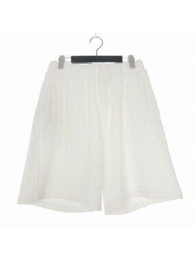 Fendi Pile Logo All Over Print Drawstring Shorts White Aofa 46